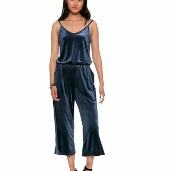 old navy velvet jumpsuit
